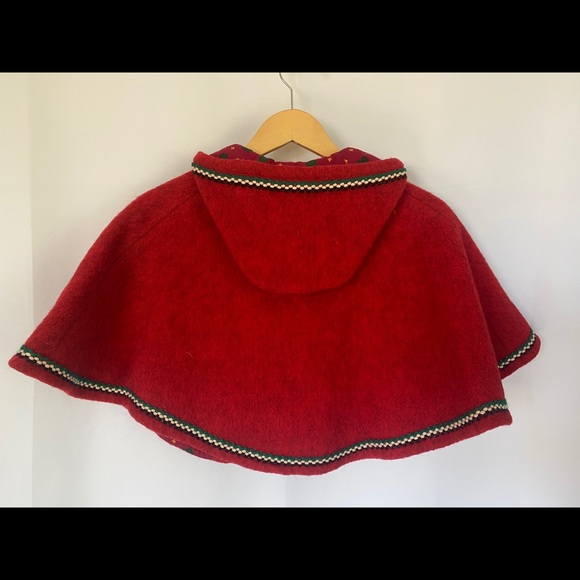 Helen Maas Reversible Nordic Hooded Poncho Cape - Picture 3 of 9